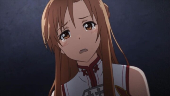 "Asuna was acting like a spoiled child in Kirito's arms after almost losing him"