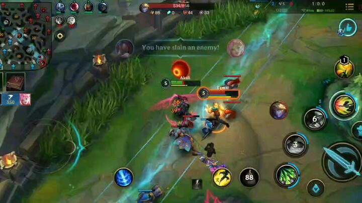 LOL WildRift Akali Short Gameplay