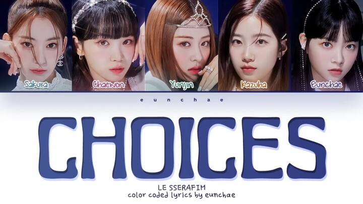 LE SSERAFIM's new Japanese song "Choices" audio released!