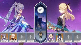 2.7 Spiral Abyss Floor 12 with Keqing and Fischl as main DPS (9 stars) Duo
