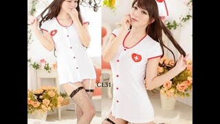 [ BEST SELLER ] BAJU TIDUR WANITA LINGERIE SEXY KOSTUM COSPLAY PERAWAT SEKSI CL31