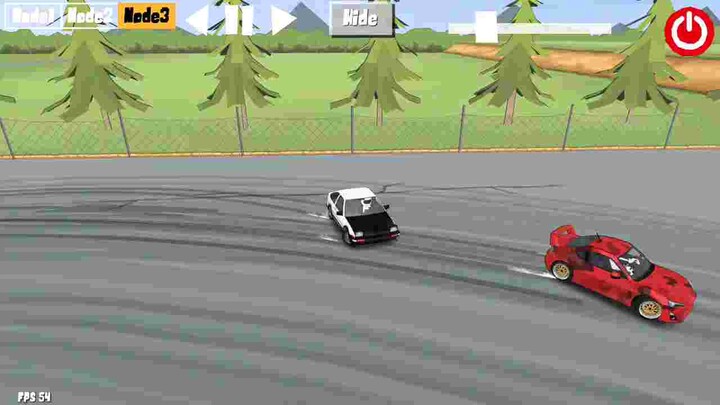 Anime Car drift! SICK TANDEM!