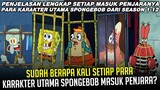 SUDAH BERAPA KALI SETIAP PARA KARAKTER UTAMA SPONGEBOB MASUK PENJARA? | #spongebobpedia - 43