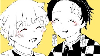 [Hội Họa]Tanjirou&Zenitsu Thanh Gươm Diệt Quỷ|Kurikaeshi Hitotsubu