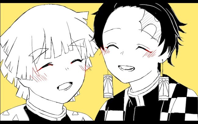 [Painting]Kamado Tanjirou&Agatsuma Zenitsu in <Demon Slayer>|<缲り返し一粒>