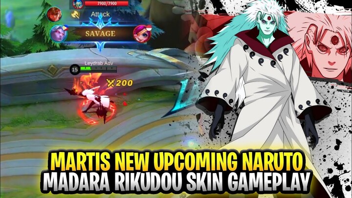 Martis New Upcoming Skin Naruto | Madara Rikudou Gameplay | Mobile Legends: Bang Bang