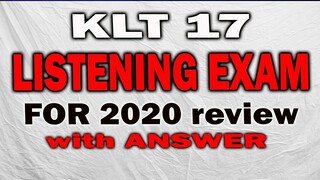 EPS TOPIK 2020: KLT 17 LISTENING EXAM/sample 1
