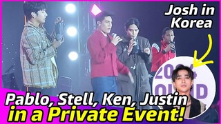 Pablo, Stell, Ken, Justin perform in a Dunkin Private Event, Josh in Round Festival Korea 2024!