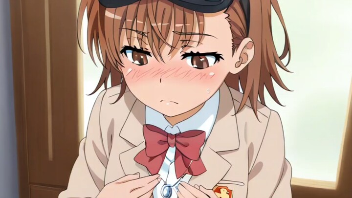 Misaka...Misaka tampaknya memiliki payudara yang lebih panjang...lebih besar dari saudara perempuann