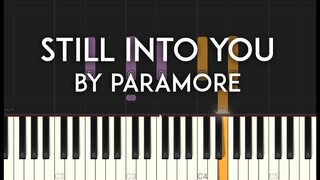 Still Into You by Paramore synthesia piano tutorial with free sheet music