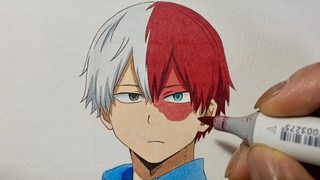 วิธีการวาด Shoto Todoroki ง่าย - My Hero Academia
