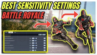 BEST SENSITIVITY SETTING for COD MOBILE BATTLE ROYALE(Best Movement + Perfect Aim) #bestsensitivity