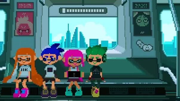 Netizen Jepang おしるこ membuat animasi piksel yang sangat indah dari "Splatoon 2" untuk mengungkapkan r