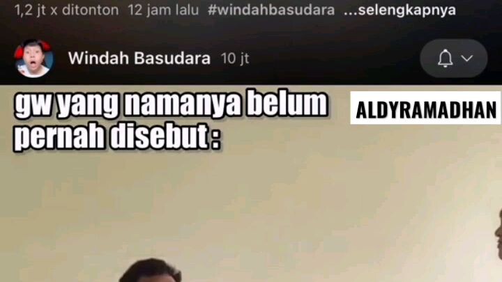 sedih sih kalo gua namanya belum disebut😭