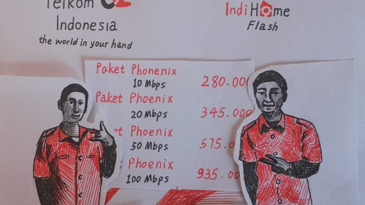 [Hand-painted] Indihome