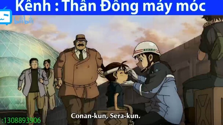 Conan bị thủ phạm đánh lén #anime