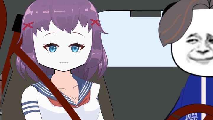 When the ghost drove the sports car, the whole audience was shocked and the young man was scared and