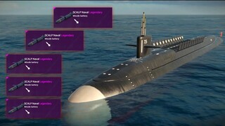 Modern Warships: USS OHIO spamming SCALP NAVAL missile.  Alpha test
