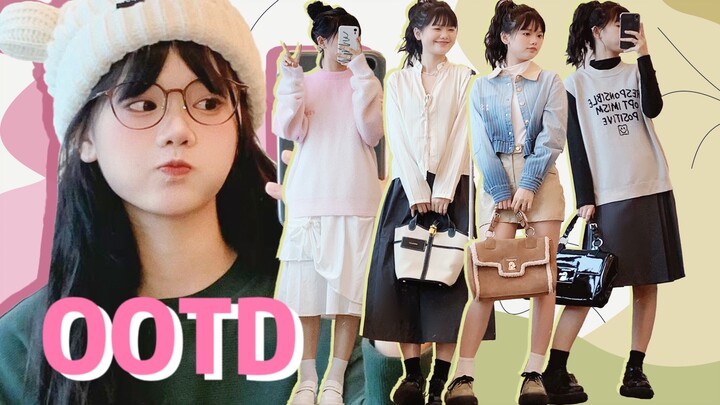 College girl’s back-to-school outfits! No repeats for a whole week—so fresh and youthful!