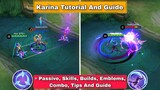 How To Use Karina Mobile Legends | Advance Tips, Guide & Combo