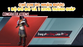 PUBG MOBILE | MAY MẮN VỚI 22K UC NHẬN ĐƯỢC 1 BỘ ĐỒ ĐỎ VÀ 1 LEVEL THÁNH GIÁP