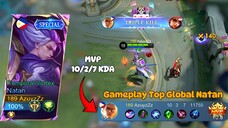 Gameplay Top Global Natan MVP 10/2/7 KDA | ini dia Build dan Emblem Natan terbaru