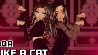 【MMD】✧ ⸢AOA⸥ ✧【⭒Like A Cat⭒】❆ ⸢Self OC Yuki and @Shyuugah OC⸥