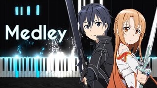 Sword Art Online Medley [Piano Tutorial] // ActionAdam