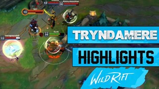 WILD RIFT - TRYNDAMERE GAMEPLAY HIGHLIGHTS