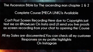 The Ascension Bible by The ascending man chapter 1 & 2 Course download