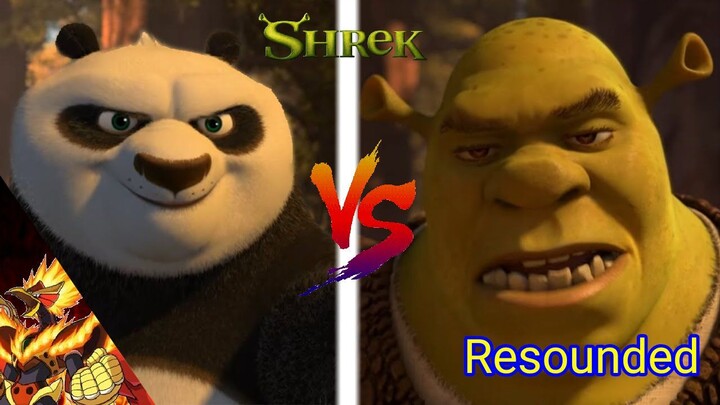 Shrek Vs Po Full Fight (F**King Epic) Resounded Desblazeheatnix