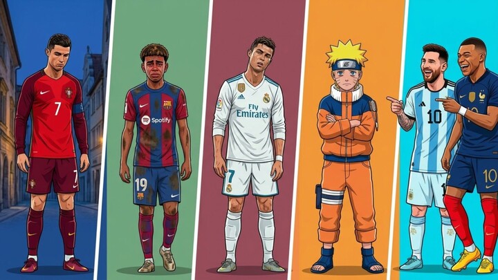 Ronaldo vs Messi vs Mbappe #ronaldo