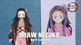 Menggambar Nezukoo, anak kecil yang punya kekuatan rahasia🙀