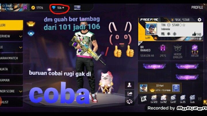 rugi gak nonton , inilah cara biar kalian dapat diamonds geratis ff 👍🤫👍