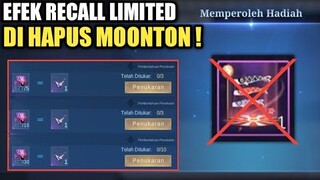 BUG ! EFEK RECALL LIMITED DI HAPUS MOONTON !! YANG SUDAH BELI AUTO RUGI