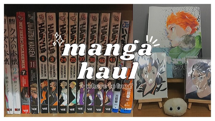 manga unboxng & haul (hq, jjk & bnha) + where to buy manga (Philippines)
