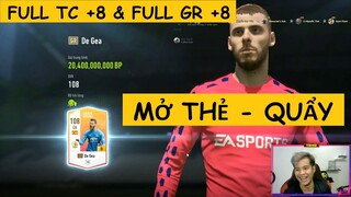 Mở 11 thẻ TC +8 và 11 thẻ GR +8 làm full 2 team quẩy rank tấu hài