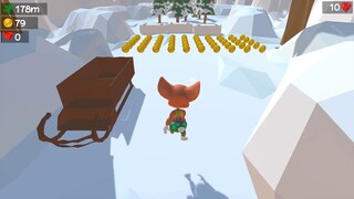 UNITY 3D ENDLESS RUNNER GAME: SNOW STAGE TEST GAMEPLAY