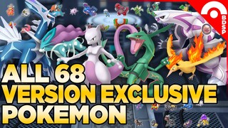 ALL 68 Version Exclusive Pokemon in Pokemon Brilliant Diamond & Shining Pearl