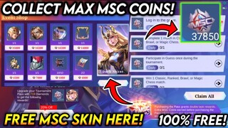 HOW TO COLLECT 37000+ MSC COINS FOR FREE?! VALENTINA MSC PASS EVENT 2024 - MLBB