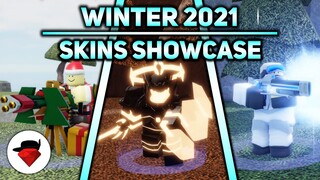 All NEW Winter 2021 Skins (Cold Construct War) | Skin Showcases | Tower Blitz [ROBLOX]