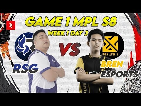 TEAM WRECKER (RSG) VS BREN GAME 1 RSG VS BREN ESPORTS | MPL PH SEASON 8 |  WEEK 1 DAY 2