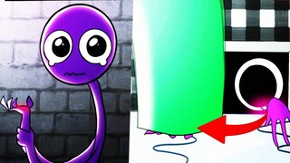 PURPLE is SO SAD!😳(NEW!) Rainbow Friends x Poppy Playtime Animations Roblox pt.61