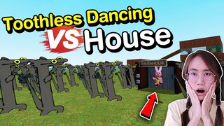 บันนี่สร้างบ้านเอาตัวรอดจากเขี้ยวกุด 100 ตัว One hundred Toothless Dancing | Mind&Nat