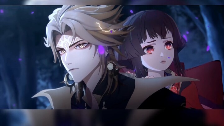 "Langit dan bumi berjalan jauh dan luas, dan semua suara bernyanyi untukku." [Onmyoji | Susano Men |