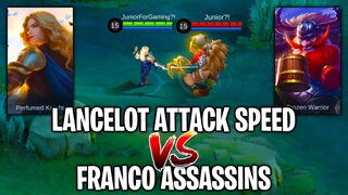 FRANCO ASSASSINS VS LANCELOT ATTACK SPEED - WHO WILL WIN?