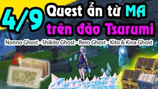 4/9 Quest ẩn Ma trên đảo Tsurumi nhận Nguyên thạch Phần 1 | Inazuma Genshin Impact