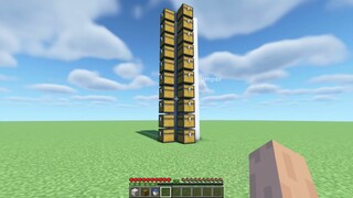 Before the elevators were invented in minecraft