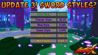 UPDATE 3: DEMON SLAYER  SWORD STYLES in ANIME FIGHTING SIMULATOR X