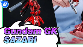 [Gundam GK] ENG / SAZABI Scene-Making / Bandai_2